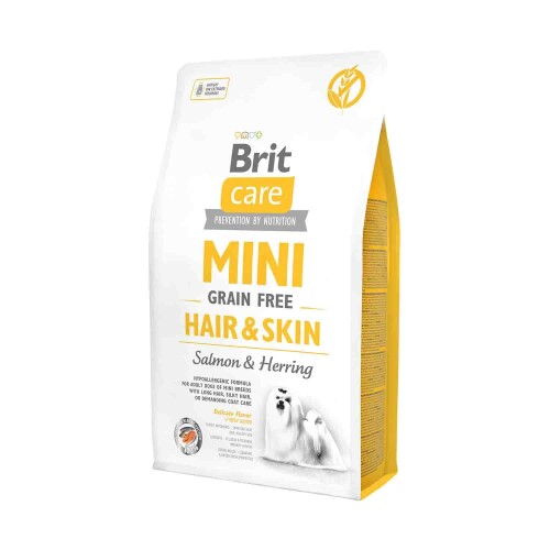 Brit Care Hair Skin Somonlu Tahılsız Mini Irk Yetişkin Köpek Maması 2 kg